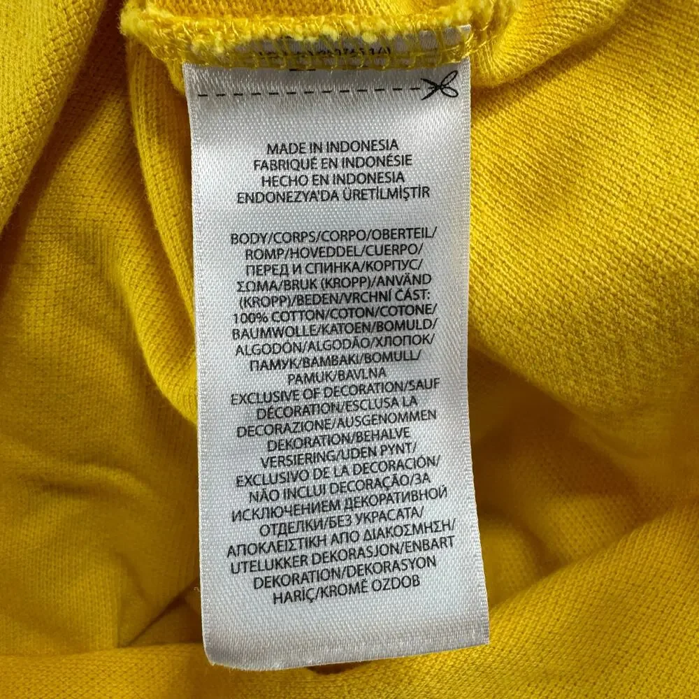Ralph Lauren 3/3T Big Pony Cotton Mesh Yellow with Big Blue logo Polo Shirt